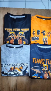 Baju Distro Kaos Setelan Anak Laki Laki Motif Tung Sahur Friends Anomali Keren 1 - 10 Tahun - DTF