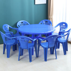 Thickened Plastic Outdoor Beach Dining Table And Chair Set Home Use Eating Table Chair Writing Desk Large Street Stand Table
