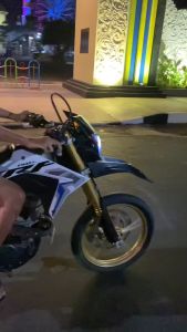 STRIPING STICKER LIS LES POLET honda CRF 150L 2021 Putih-Biru list body standar berkualitas termurah