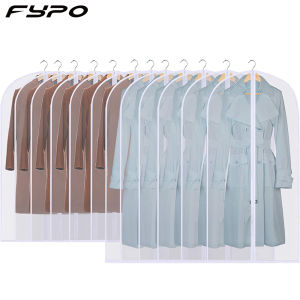 Fypo Clothes Hanging Fypo Garment Dust Bag Moisture Barrier Bag Dust Cover Suit Coat Bags Waterproof Dust-proof Clothes Protector Hanging Organizer Wardrobe Storage Bag Dress