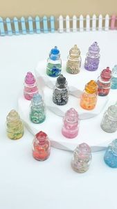 20 PCSLuminous Wishing Bottle Luminous Drifting Bottle Resin Accessories Drifting Sand Bottle Small Ornament