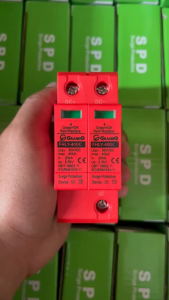 2P AC DC SPD 20KA 40KA 60KA Safe and Reliable Surge Protective Device Voltage Solar Pv Lightning Arrester