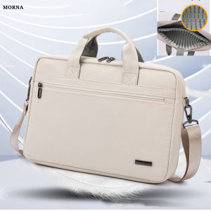 MORNA Large Capacity Briefcase Bag Business Men 14 15 16 Inch Laptop Notebook Bag Canvas Handbags Shoulder Mens Office Bags Oxford Fabric