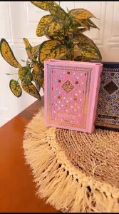 ( Tidak Bisa costum nama ) Al -Quran A6 mini Persian Pattern Full Arab Free Buku Almasurat Soft Cover
