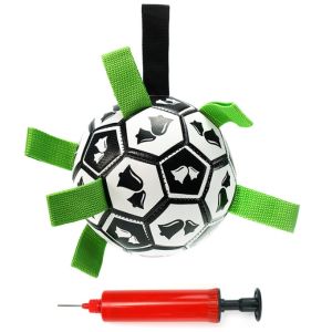 {SG}   Soccer Ball for Dogs / Pet Dog Toys for Outdoor / Interactive Dog Football Balls with Grab Tabs