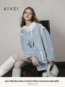 AIVEI | Youthful Mid-Length Woolen Winter Coat