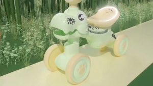 BOSC Mainan Anak Sepeda Balance Bike (MUSIC) Anak Perempuan Laki Keseimbangan Roda 4 Ride On Toys