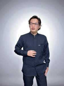 Wazifa Collection Kemeja Pria Dewasa Elegant Premium Katun Hitam