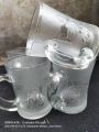 cangkir kopi mewah (6pcs) gelas kaca/gelas kopi bahan kaca. 