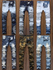 Quần Jeans Ôm Vừa Vặn Biker Nam Ôm Dáng Có Túi Mỏng Quần Jeans Denim Thường Ngày Có Chân Quần Dài Thoải Mái Thường Ngày Cho Thanh Thiếu Niên