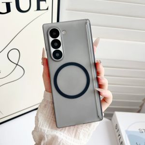 szhaiyu | Shockproof Frosted Transparent Phone Case For Samsung Z Fold 8 7 6 5 4 Ultra Hinge Protection Magnetic For Magsafe Cover Slim