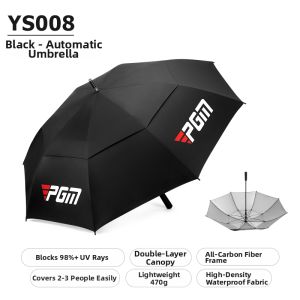 PGM GOLF | Automatic Lightweight Carbon Fiber Golf Umbrella 125cm