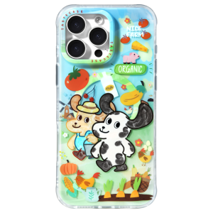 Tastecase Farm Baby Magnetic Phone Case for  17ProMax/16Pro/15 New MagSafe Protective Cover Cute Dog Anti-Fall Mobile Phone Case