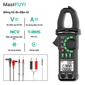 MASTFUYI 600A Máy Đo Kẹp Kỹ Thuật Số True RMS Với Chức Năng Kiểm Tra NCV Ohm Hz Đồng Hồ Đo Điện Áp AC/DC Ampe Kế Máy Đo Dòng Xung Máy Đo Điện Dung Dùng Cho Việc Sửa Chữa Điện Tự Làm