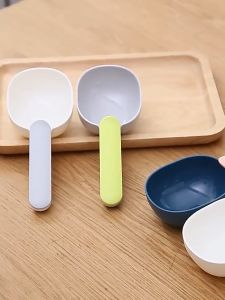 🌻Money comes🌻 ที่ตักอาหารสุนัข แมว ช้อนตักอาหาร พร้อมตัวหนีบปากถุง ช้อนอเนกประสงค์