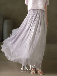 JK&JS | Chân Váy Maxi A-line Mới Dáng Xòe Cao Waisted