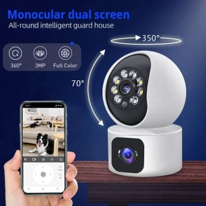 BUY 1 TAKE 1 V380 Pro 8MP 5G Outdoor Dual Lens Dual Screens CCTV Camera no need internet waterproof auto tracking night vision two-way audio remote monitoring camera APP Control Video Playback 1 YEAR WARRANTY