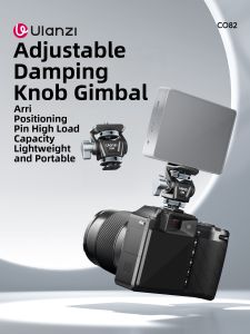 Ulanzi | Adjustable Damping Rotating Snail Video Head with ARRI Locating Pins for Micro SLR Camera 1/4 Inch Screw Accessory