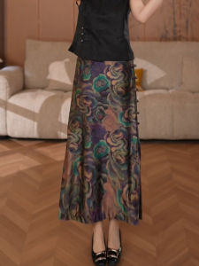 MANMI | Chân Váy Cheongsam Trang Trí Nút Cổ Điển