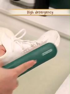 Ecoco Laundry Brush with Soft Bristle Shoe Brush with Long Handle Cleaning Tool Scrubbing for Bathroom Kitchen Carpet