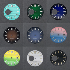 Green Luminous 30.5mm Watch Dial Accessories Suitable for PP Nautilus NH35 NH36 NH38 NH70 Movement Watch Hands Watch CaseNo Logo