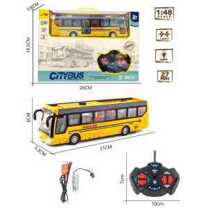 Large Childrens Birthday Gifts Electric Remote Control Tour Bus Artificial Bus Boy Car Model Bus