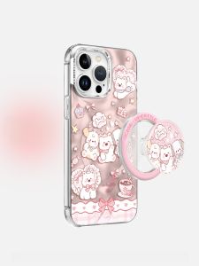 Star West Highland Full Cover Cartoon Phone Case for Apple 16 pro Protective Shell Anti-Fall Cute High-End Feeling Female Model