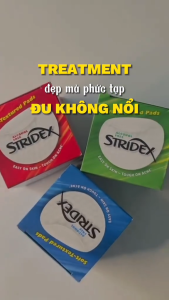 Stridex Salicylic Acid Miếng Tẩy Trang 55 Miếng - Chiết Xuất Acid Salicylic 0.5%-2% Loại Bỏ Dầu Thừa & Tế Bào Chết Làm Sạch Sâu & Giảm Mụn Ẩn Se Khít Lỗ Chân Lông Giảm Mụn Đầu Đen & Sần Sùi