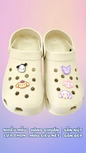 Charm gắn dép mẫu A42 đa dạng sticker gắn dép sục mẫu phụ kiện trang trí charm giày dép