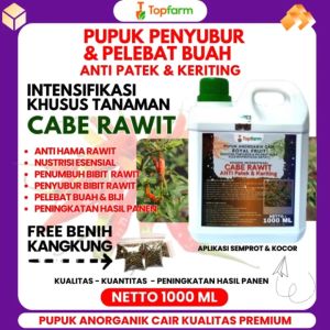 Pupuk Topfarm / Pupuk Cabe Rawit Anti Patek / Obat Patek Cabe Buah / Obat Patek Pada Tanaman Cabai / Pupuk Buah Cabe Anti Patek / Pupuk Cabe Rawit Anti Busuk Buah / Pupuk Buah Rawit