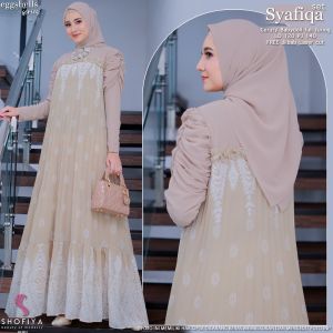 BEST SELLER GAMIS DRESS (NEW) GAMIS DRESS WANITA FASHION MUSLIM SYAFIQA SET DRESS BY SHOFIYA