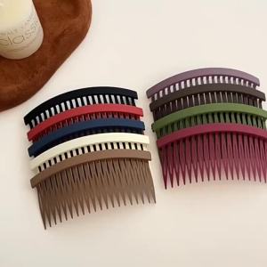 Solid Color Frosted Hairpin for Women Elegant Tidying up Stray Hairs Hair Comb Bangs Clip Fashion Girl Ponytail Clip