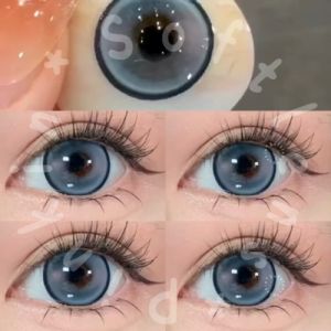 PINKINSOFTLENS My Dolly Smoothie By PinkinPlus Aesthetic Blueberry Biru Blue Lilac Softlens Cosplay Normal -0.00 Minus -10.00 1 Pasang Lensa Kontak Warna Diameter 14.5mm  Lensa Kontak softlen Soft Lens Murah