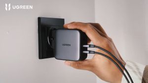 UGREEN 65W USB C Charger Nexode GaN 3-Port Fast Wall Charger Power Adapter US/UK/EU Plug for Travel