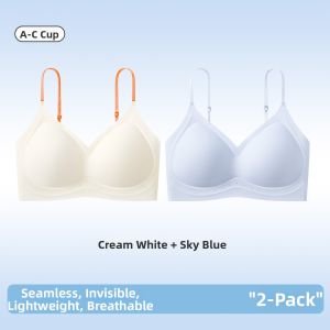 Cool Seamless Underwire Bra Small Bust Gather Back