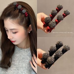 🔥Bangs Hairpin Broken Hair Duckbill Clip Side Braided Hair Bangs Clip Rhinestone Women Hair Accessories Braided Headdress LovelylifeFu👍