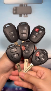 Toyota Yaris Estima Avanza wish camry Remote Key Leather Case Cover 2/3/4 Buttons