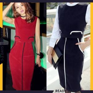 CFBOUTIQUE Korean Style Women Fashion Contrast Set Wear