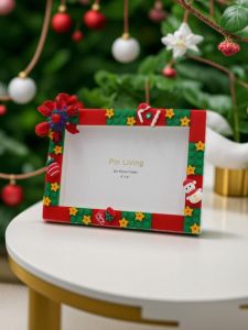 Panyi Christmas Holiday Photo Frame DIY Building Blocks Kids Handmade Creative Production Photo Frame Activity Gifts