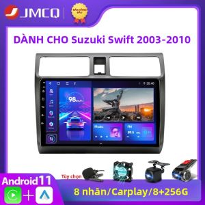 JMCQ 2 DIN Android 11 Radio Stereo Máy Nghe Nhạc Đa Phương Tiện Điều Hướng GPS Cho Suzuki Swift 2003-2010 Với Hỗ Trợ Thẻ Nhớ DSP 4G