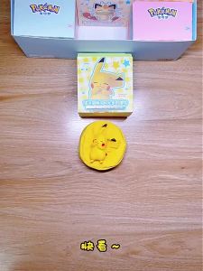 Bandai | In Stock PokéMon Casual Time Pikachu Slowpoke Rowlet Meowth Charmander Sleeping Anime Figures Pvc Toy Desktop Decoration