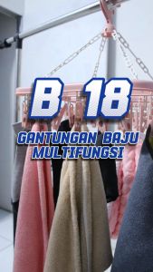 Gantungan baju 32 Jepit Hanger Lipat Serbaguna Jemuran Jepit Baju Kaos Kaki Pakaian Bayi B-18