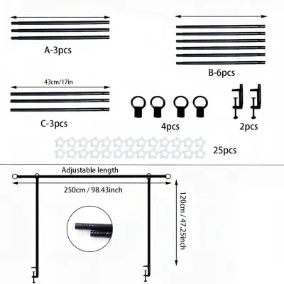 Clamp Adjustable Table Arch Stand