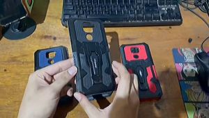 CASING HP FOR REALME C30 HARD CASE BELT CLIP KIC STANDING COVER CASE CRYSTAL