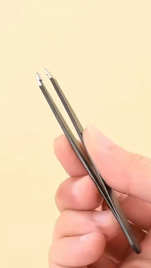 Pinset Penjepit Pencabut Bulu Mata Alis Ujung Miring Stainless Slant Tweezer 1pcs SH LC111