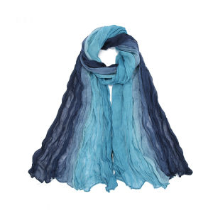 BILLI ZILLY | Ethnic Style Womens Scarf Desert Gradient Linen Folded Headscarf Photography Props Shawl Soft Comfortable Multi-Functional Rectangle