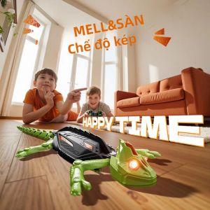 Đồ Chơi Robot Tắc Kè Leo Tường Điều Khiển Từ Xa Có Thể Sạc Lại Dành Cho Trẻ Em Thiết Kế Chống Rơi Dễ Vận Hành Quà Tặng Giáng Sinh Độc Đáo