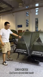 [Woodz] Defthike Military Camping Cot Marching Bed Tent Solo Camper Waterproof Light Weight Khemah 1p