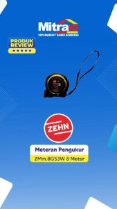 Zehn Meteran Pengukur ZMm.8G53W 8 Meter Hitam