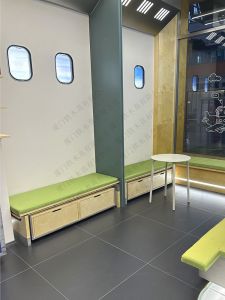 Commercial Restaurant Simple Style Ocean Board Storage Cabinet Soft Package Casual Sofa Chair Coffee Milk Tea Shop Leisure Seat